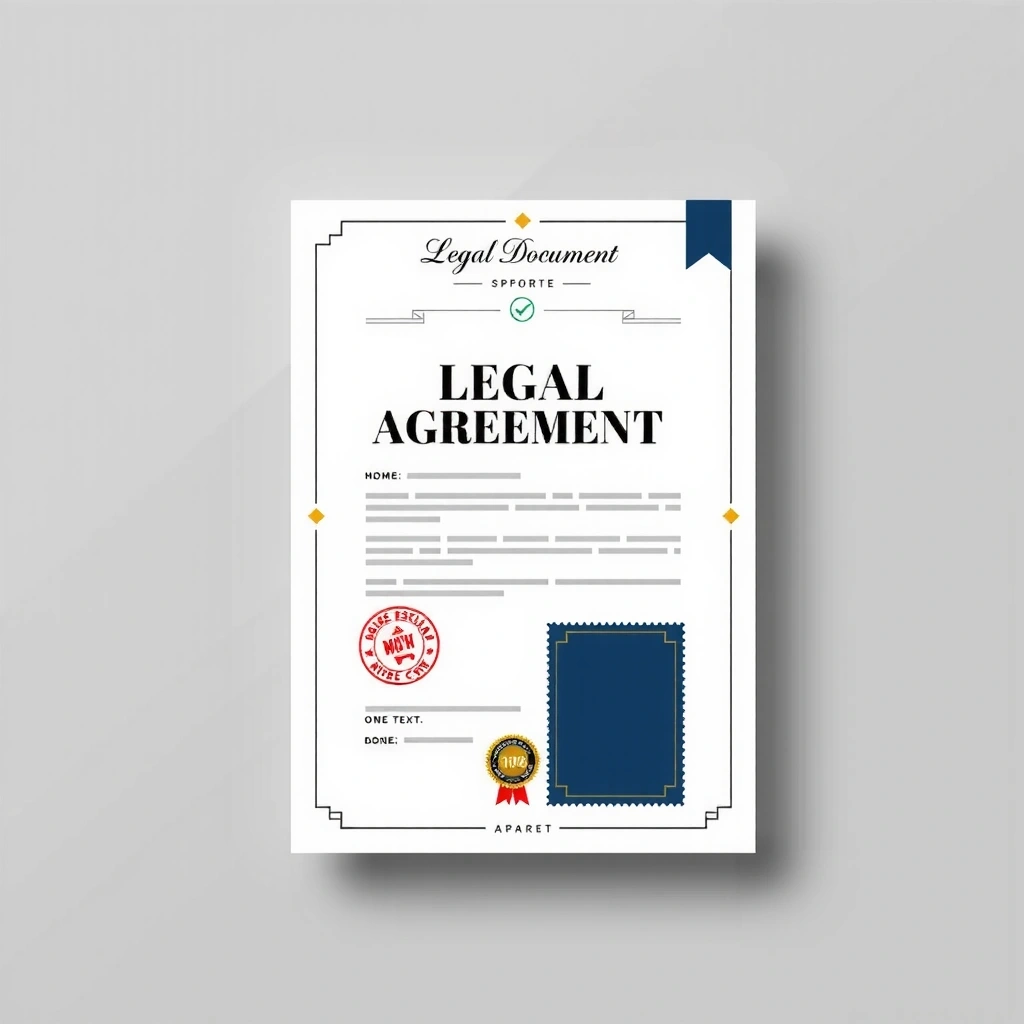 Dokument warunków użytkowania z pieczęciami zatwierdzającymi